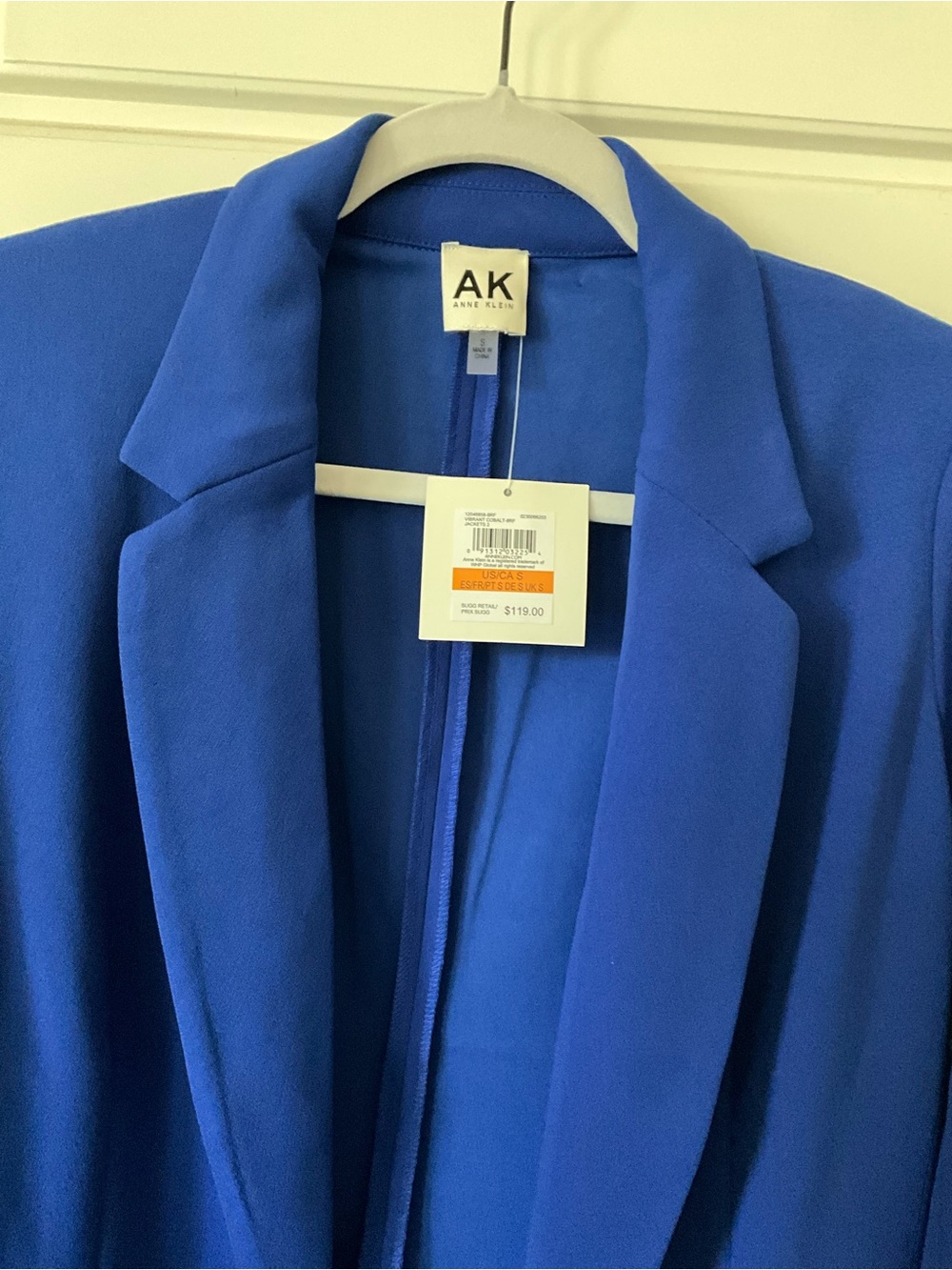 Anne Klein Cobalt Blue Single-Button Blazer